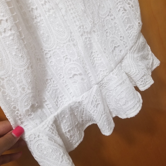 The Sunshine Crochet Mini Dress - Picture 8 of 11